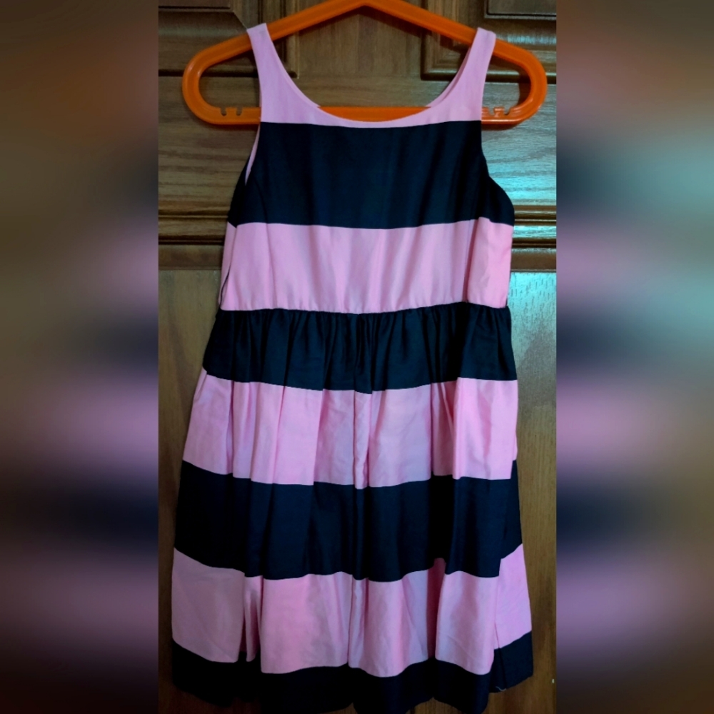 Girls Ralph Lauren Dress Pink Blue stripe size 5